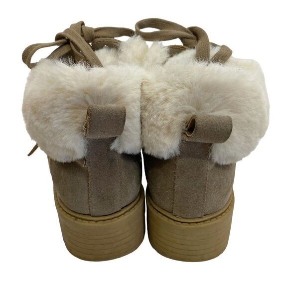 KENDALL & KYLIE Kardashian Edison Boots Size 8 Suede Leather Combat Ankle - Picture 6 of 13